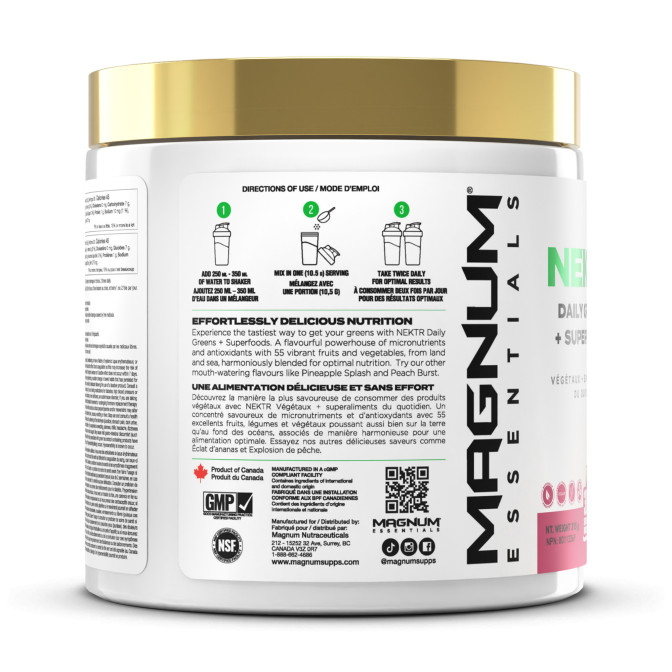 NEKTR Daily Greens Peach Burst